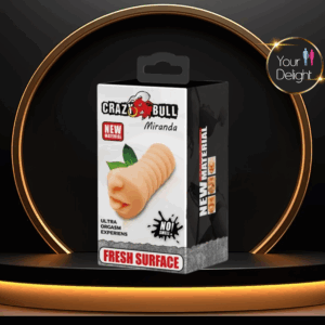 Crazy Bull Miranda boca masturbadora 16cm color beige
