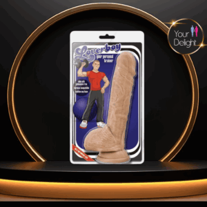 Loverboy - Consolador realista de entrenador personal, 23 cm, color moca