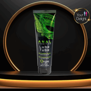 Lube Tube Anal Sensitive. Lubricante anal híbrido con base de agua y siliconas con activos cicatrizantes e hidratantes. Con ácido hialurónico 100 mL. Importado.